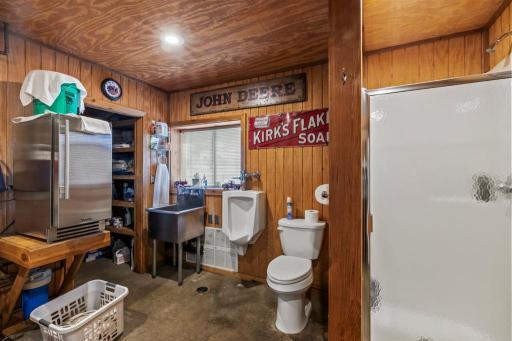 Bathroom next to the office