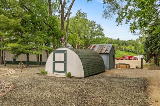 Shed for pool equipment