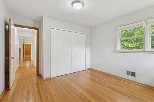 Bedroom 1 large at 13x13 with double closets