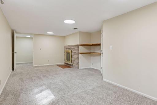 4th bedroom of second family room or flex room with fireplace