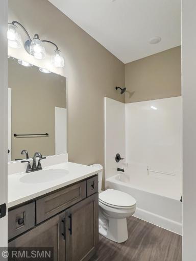 A full bath centers the 2 bedrooms but still located near the the living room.