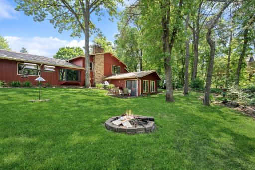 Back of Home-With Firepit