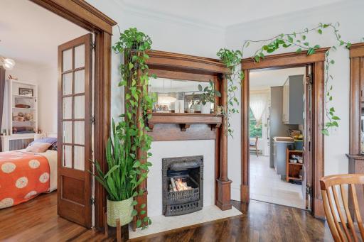 Beautiful (non operational) coal burning fireplace