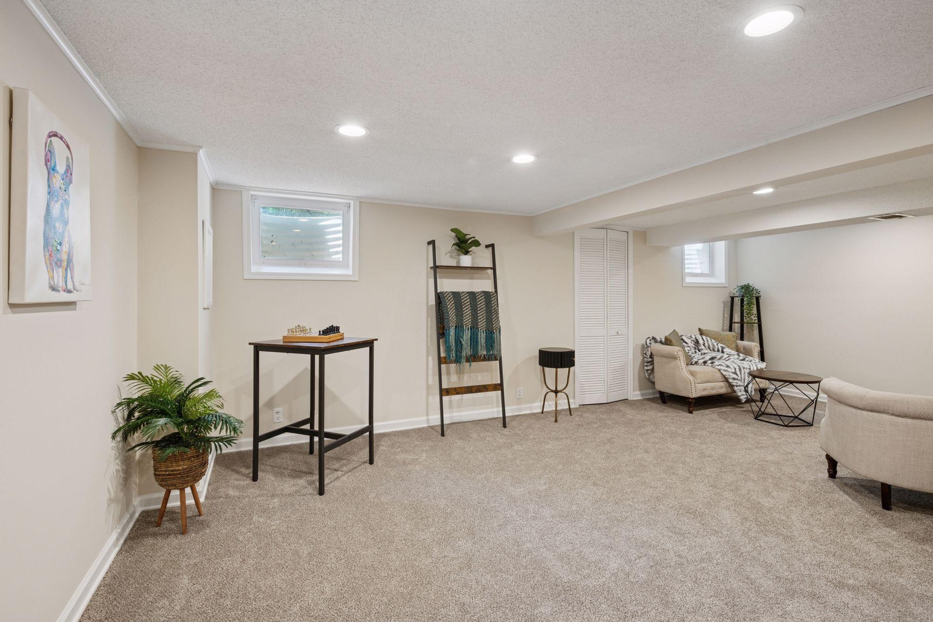 Lower level family room