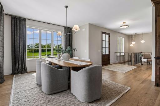 Light-Filled Dining Room with Expansive Views