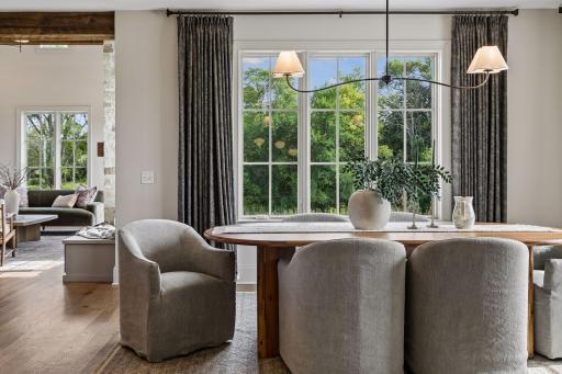Light-Filled Dining Room with Expansive Views