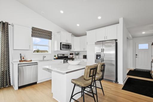 (*Photo of decorated model, actual homes colors and finishes will vary) Welcome to the Courtland II!