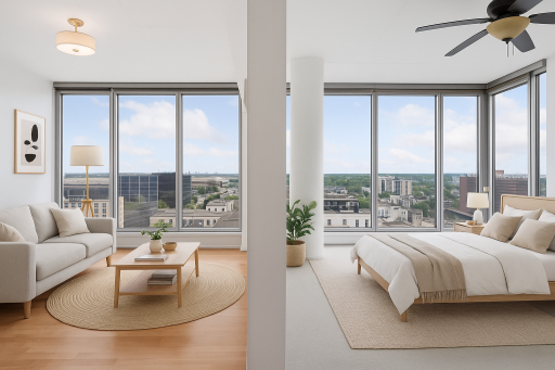 Incredible views from this 16th floor unit
