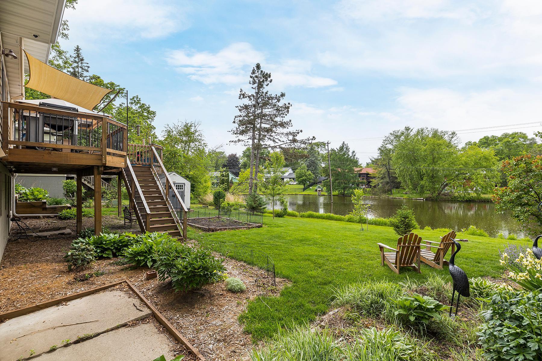 Walkout to This Lush Backyard