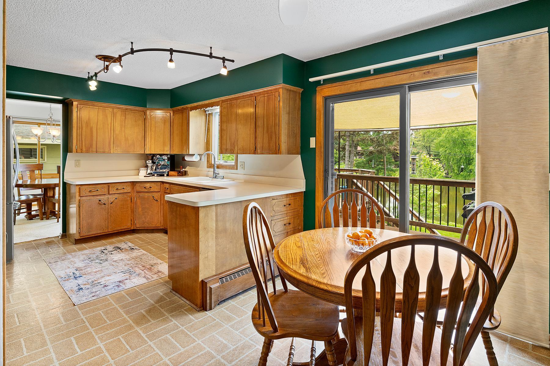 Kitchen Opens to Wonderful Deck