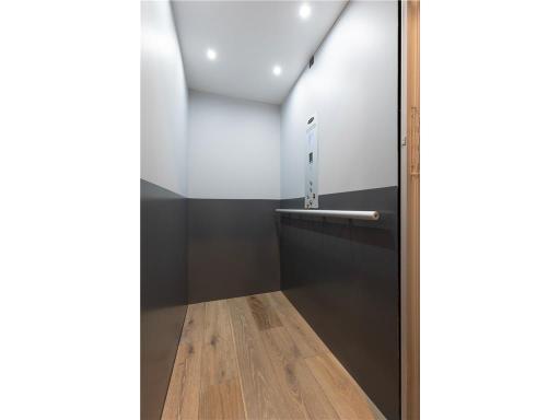 Newly installed elevator between downstairs and main level....