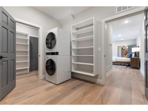 Primary bedroom laundry, one floor living!