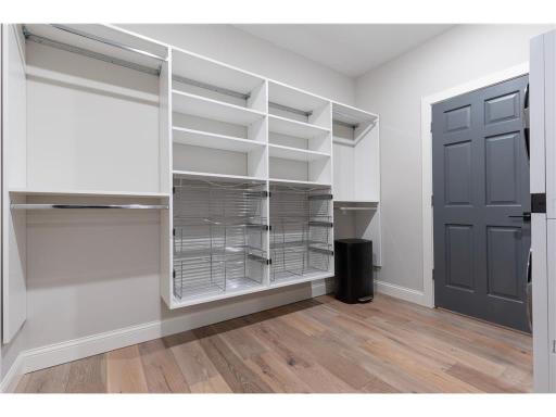 Stay organized with large walk-in closet.