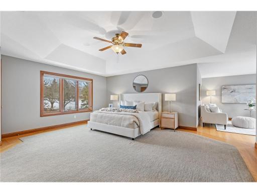 Upstairs ensuite bedroom with sitting area....