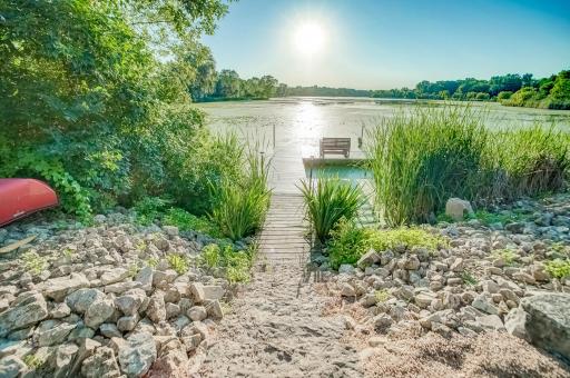Enjoy sunsets over the lake right in town.