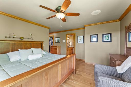 Neutral Decor is easy to personalize, King Size Bed and Dressers fit well in the space.