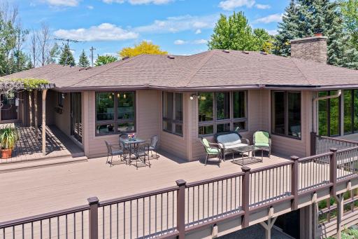 Note the low maintenance railings and gutters on the roof.