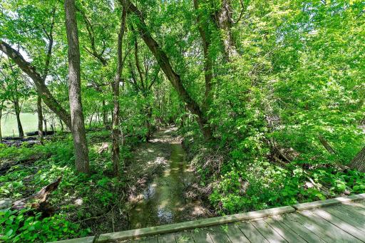 The small stream which runs through the property on it's way to Union Lake. The Bridge across the stream is Sturdy and Recently Built for ATV crossing over to a maintained campsite.