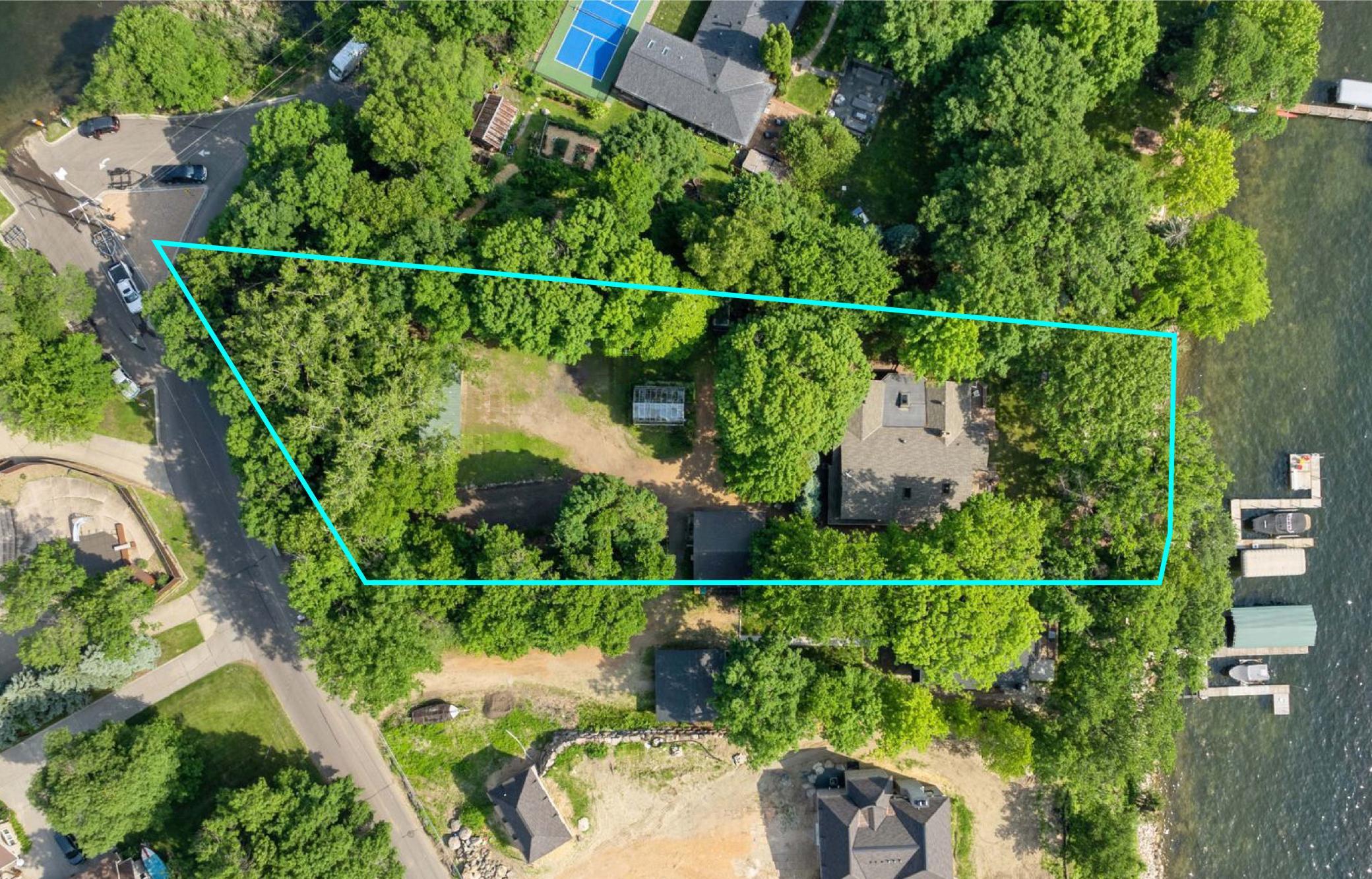 Lot lines are based on survey. Exact lot line locations to be verified by buyer's agent.