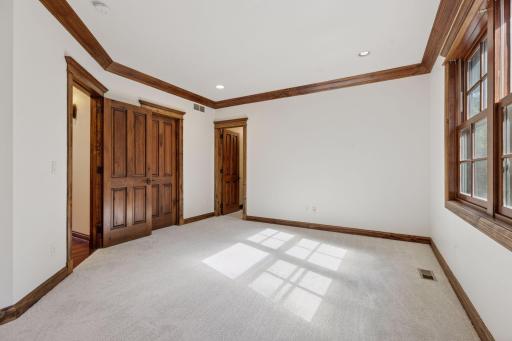 There are 4 bedrooms on the upper level each with their own bathroom.