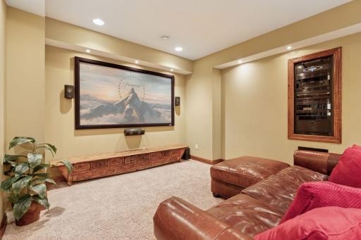 The hi-fidelity sound system will elevate your visual experience.