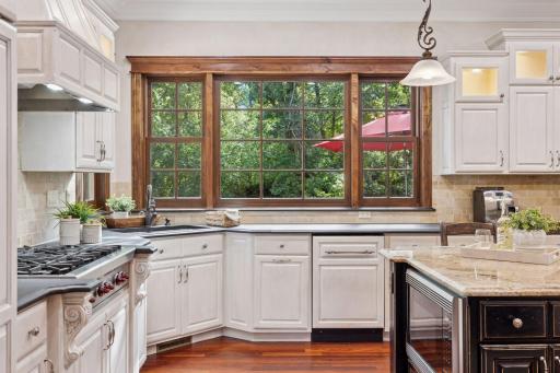 Enjoy morning sunlight beaming into the kitchen.