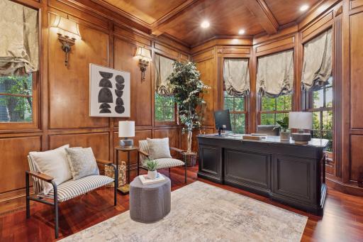 The main floor office provides the ideal remote working environment.