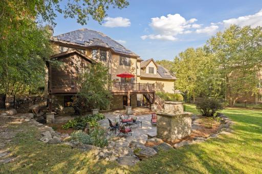 Private backyard perfect for outdoor entertaining and relaxing.