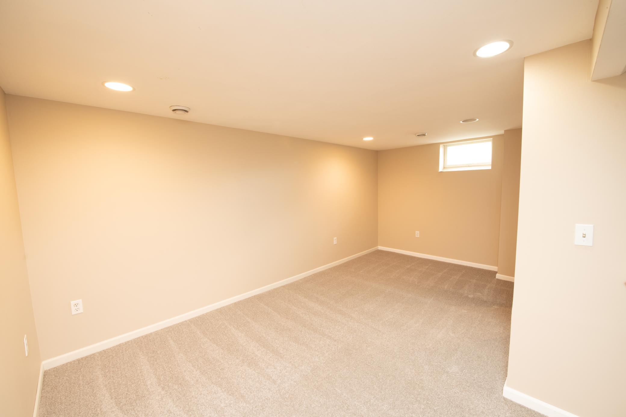 Basement family room.