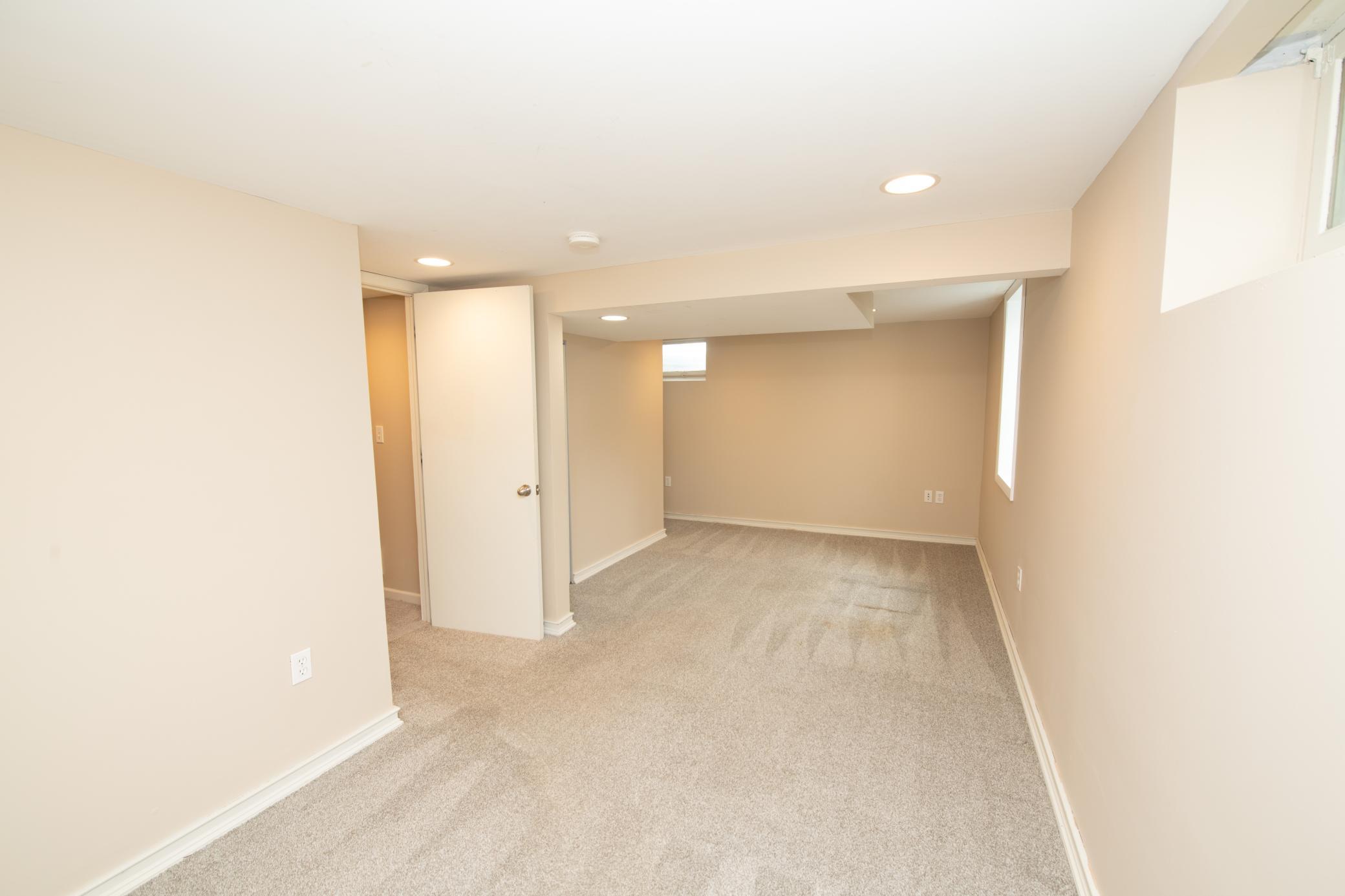 Basement bedroom