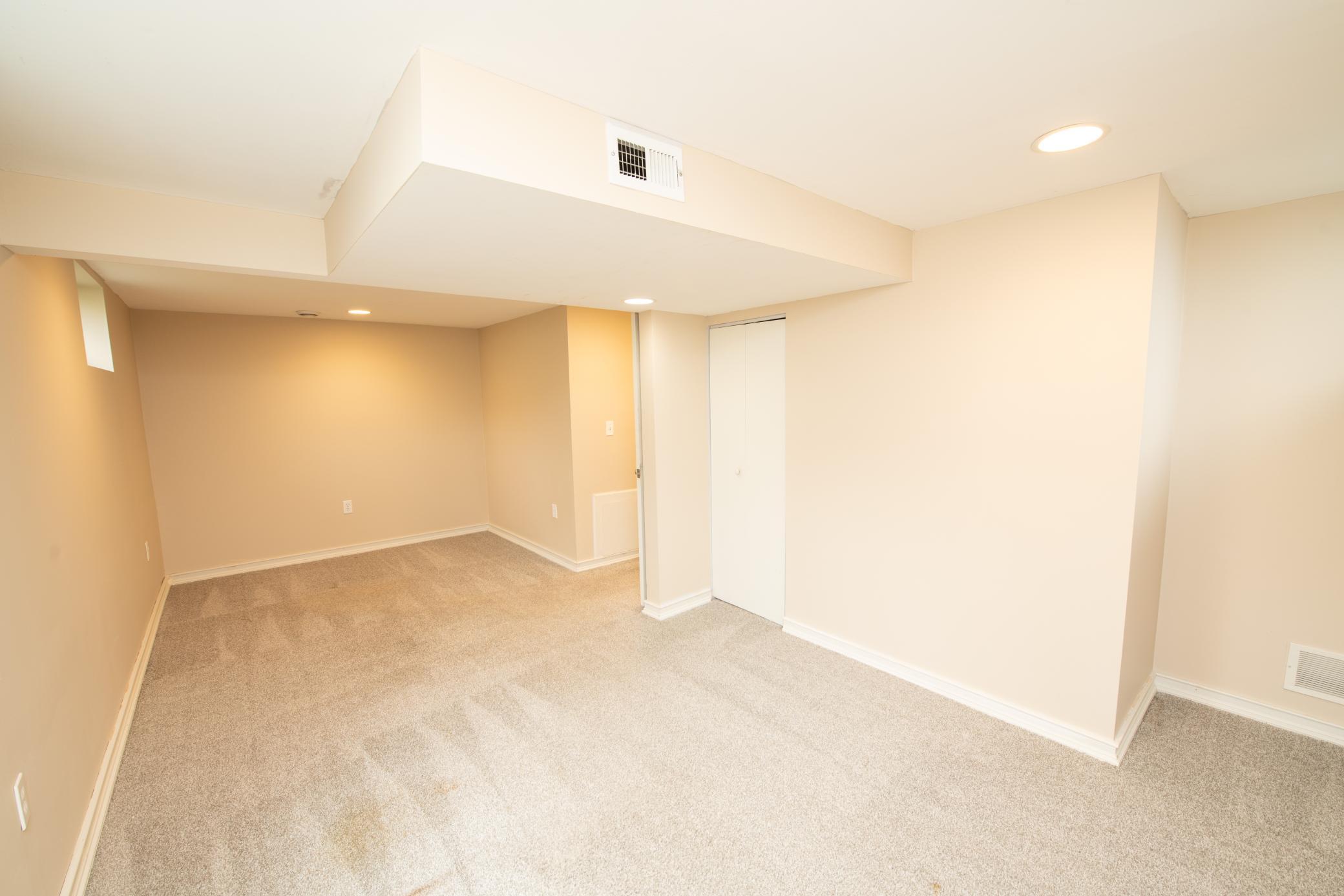 Basement bedroom
