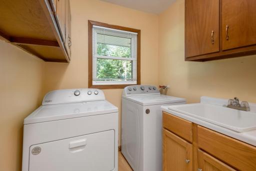Main floor laundry with optional second laundry in lower level