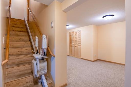 Designed with aging in place in mind ~ chair lift can stay with home
