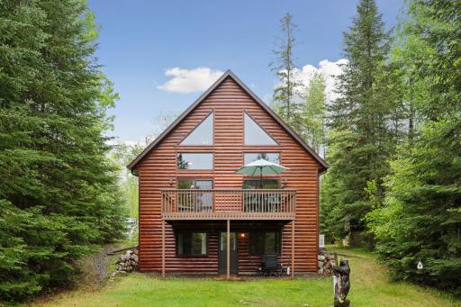 Not too big and not too small. New windows on front of home and new cedar deck boards.