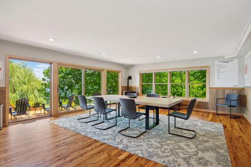 The flooring is cyprus, the windows nearly everywhere have been replaced, and the private feeling is pervasive.