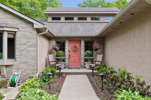 Quaint entrance to the sprawling property.
