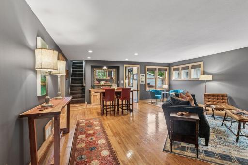 Wow!!! Check out this open floor plan. Yet if offers you cozy spaces to relax.