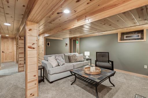 Cozy up to watch a movie! Great space to relax and get away from the world.
