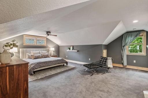 Welcome to your private primary suite located on the upper floor! Very spacious and warm!
