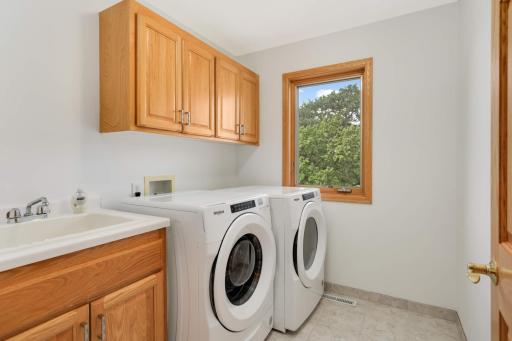 Upper level laundry for the ultimate convenience - never haul another laundry basket up a set of stairs