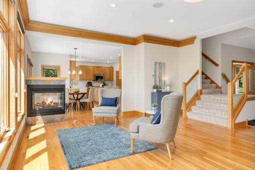 High ceilings throughout the home brings an air of quiet luxury