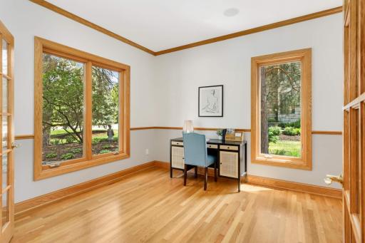 This quiet, private office is the perfect place to read or work