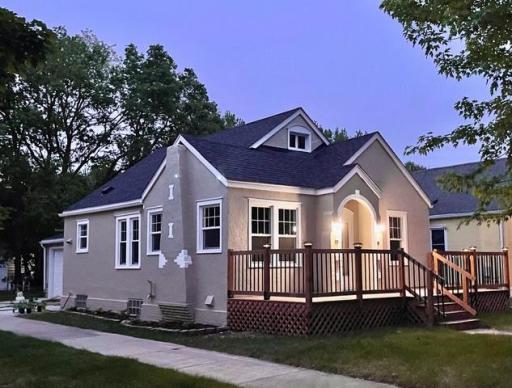 Front view of this almost entirely updated property