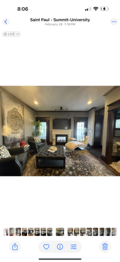 Family room with 1/2 bath to deck and covered porch