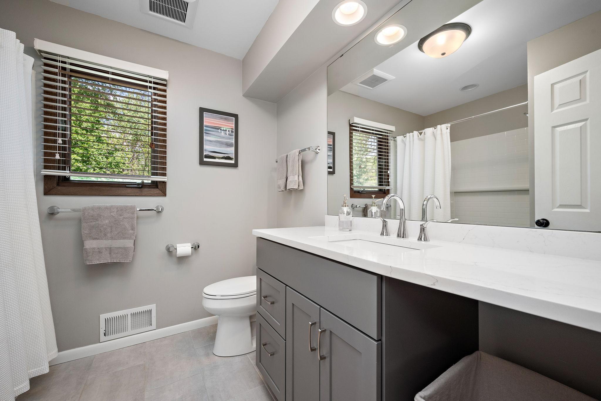 Updated Full Bath Upper Level