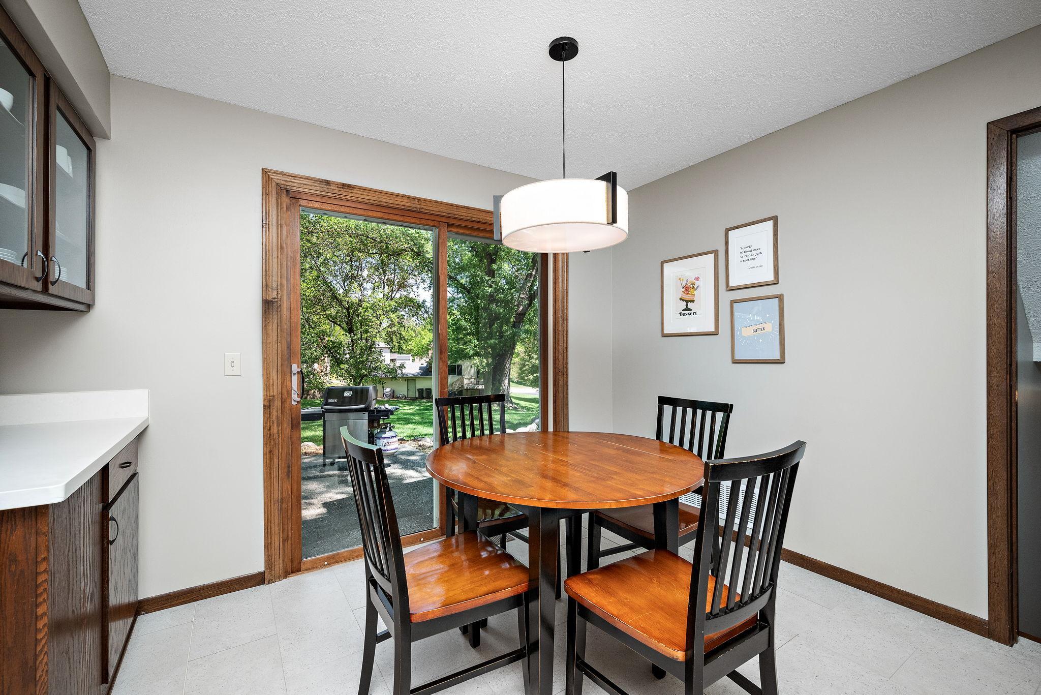 Opens to patio