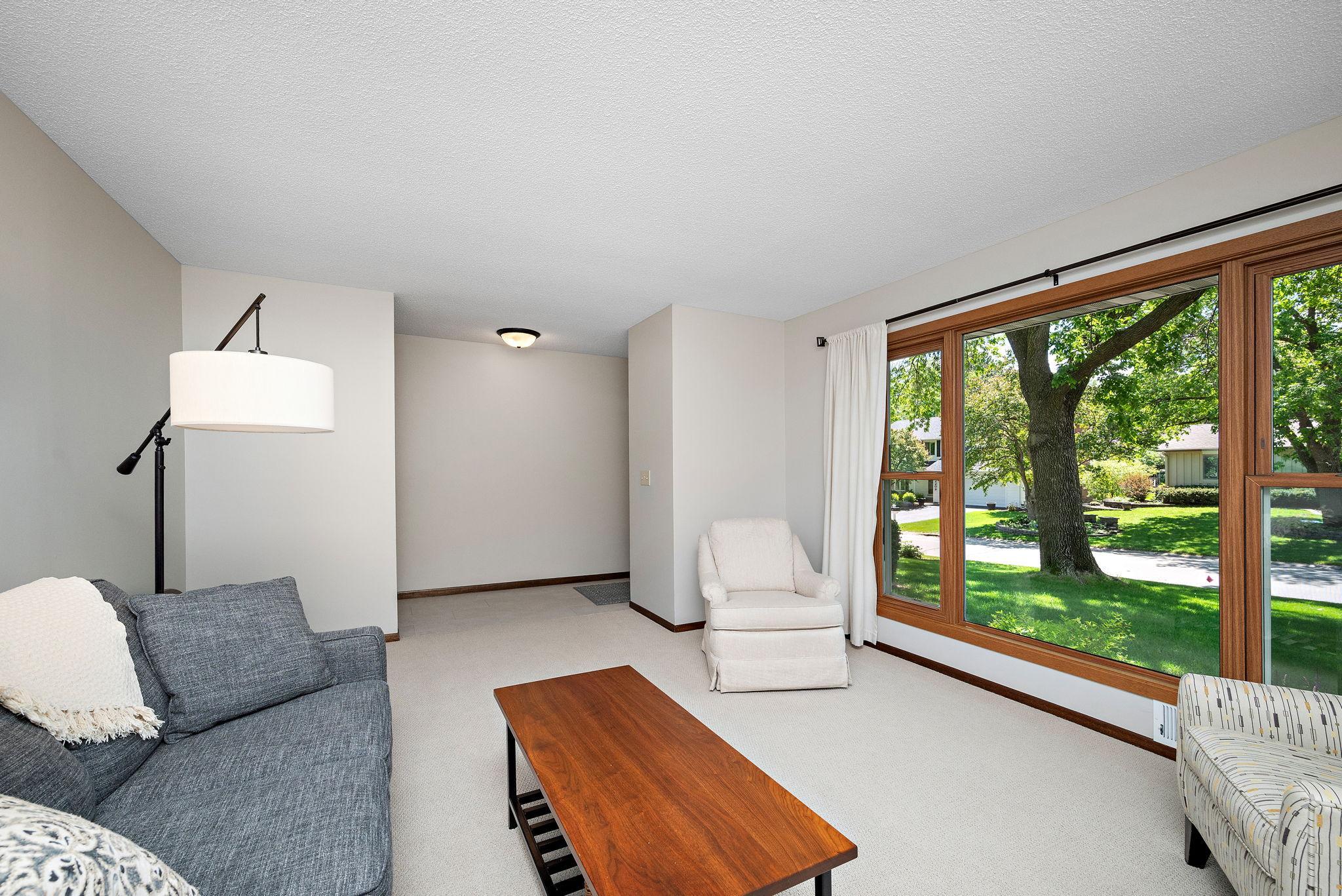 Living Room with large windows