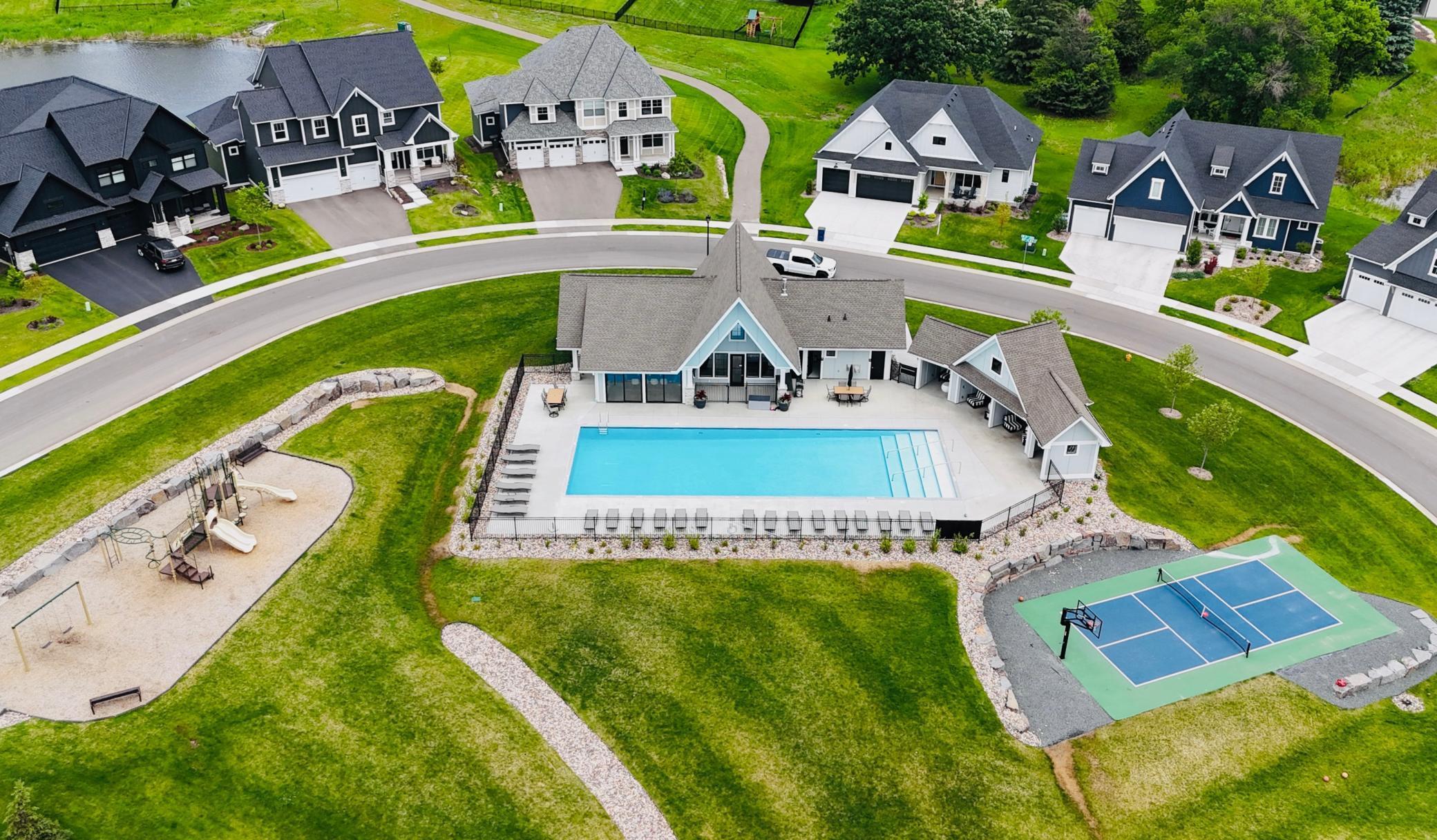 Hollydale's Community Pool, Clubhouse, Playground and Pickle Ball Court!