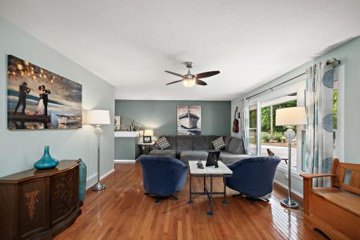 Another angle of the spacious living room