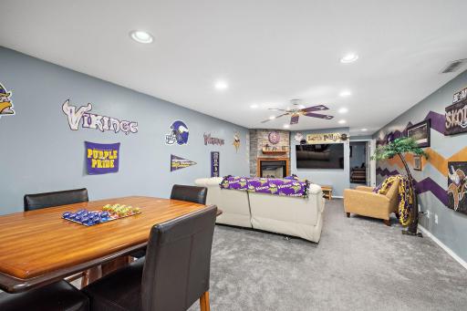 Versatile and spacious lower level family room!